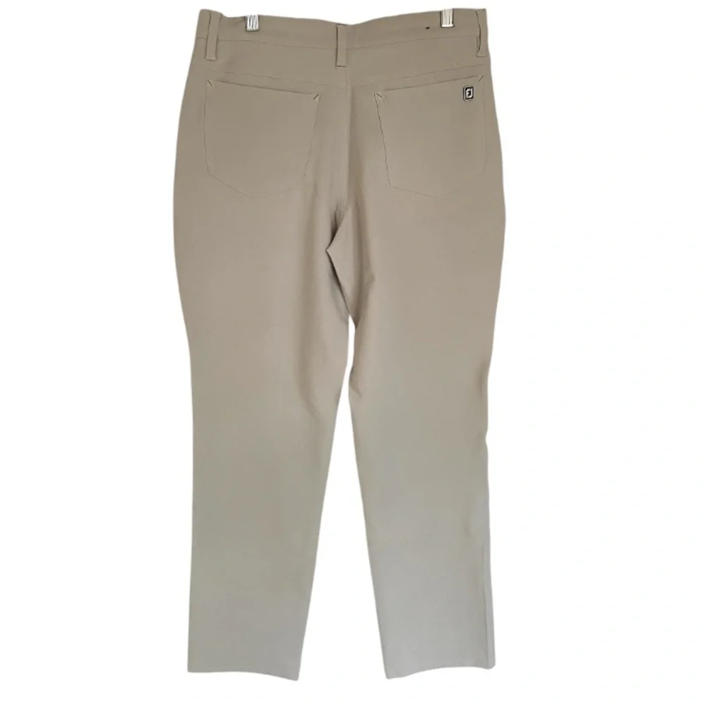 FOOTJOY MEN'S 5-POCKET GOLF PANT 24478 - STONE size 32 x 32 athletic fit - Picture 4 of 7